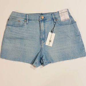 Calvin Klein SZ 30 High Rise Denim Blue Jean Shorts 3” inseam New D23(e)